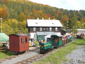 Podzimní poježdění na lesní železnici v Rajnochovicích 