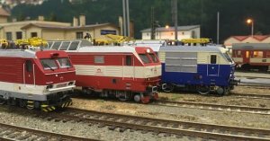 Modelová železnice - žst. Vysočany v Roztokách u Prahy