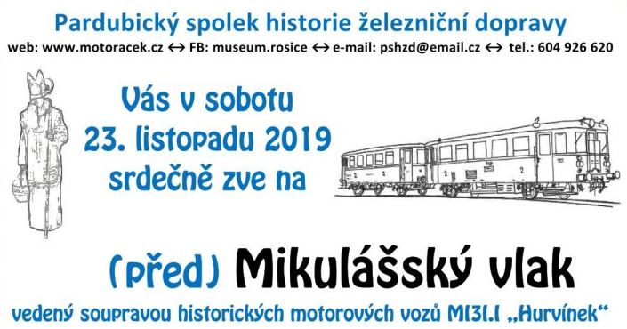 (před)Mikulášský vlak - Pardubice - Třebechovice