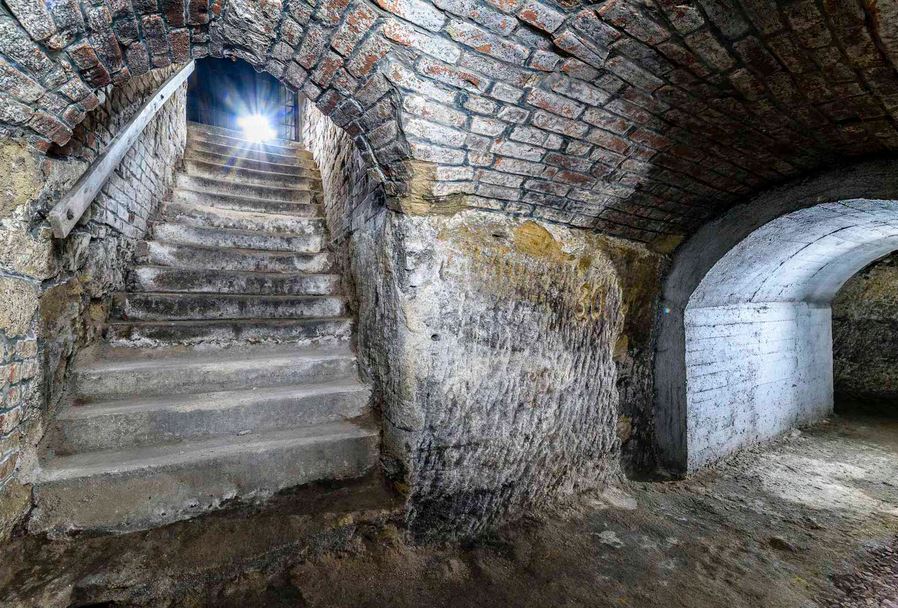 Podzemí za svitu baterek v Plzni