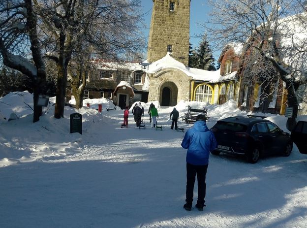 Přírodní sáňkařská dráha 4 km z Černé studnice ve Smržovce